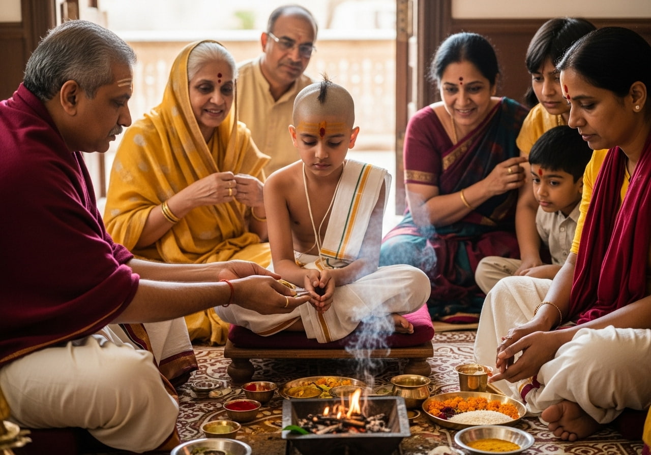 Thread Ceremony Photography